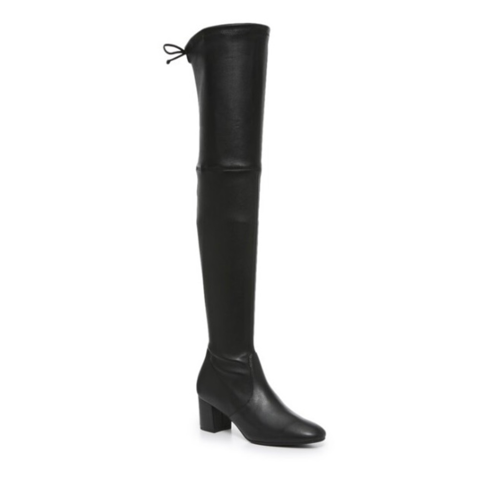 EUC - Stuart Weitzman Black Leather Size 7 Over the knee boots. With Box/Dustbag
